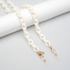 OVERSIZE OVAL LINK NECKLACE - White